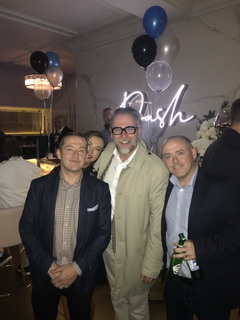 Team Murphys Gin with Lord Aaron Hayes at the Downtown in Business Birthday bash held at DASH liverpol